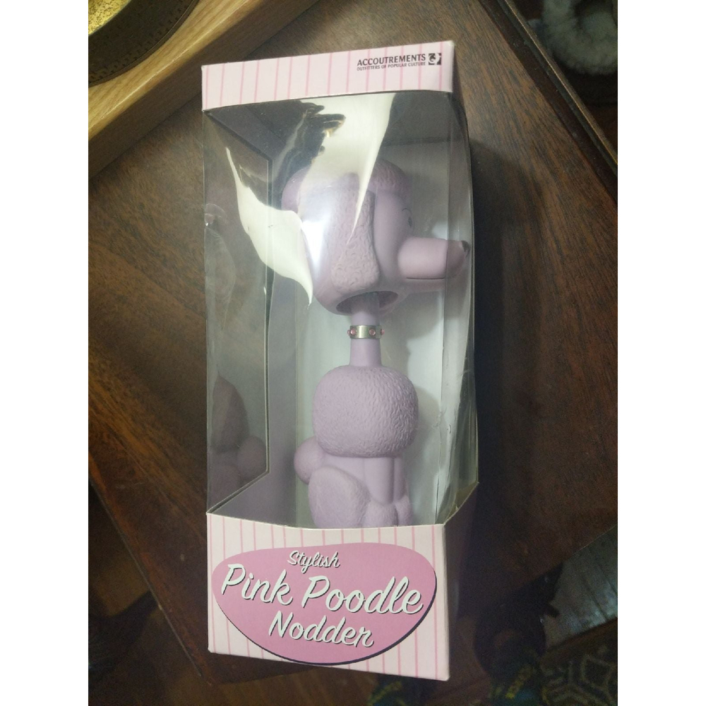 Pink Poodle Nodder Vtg 2002 w/ original box